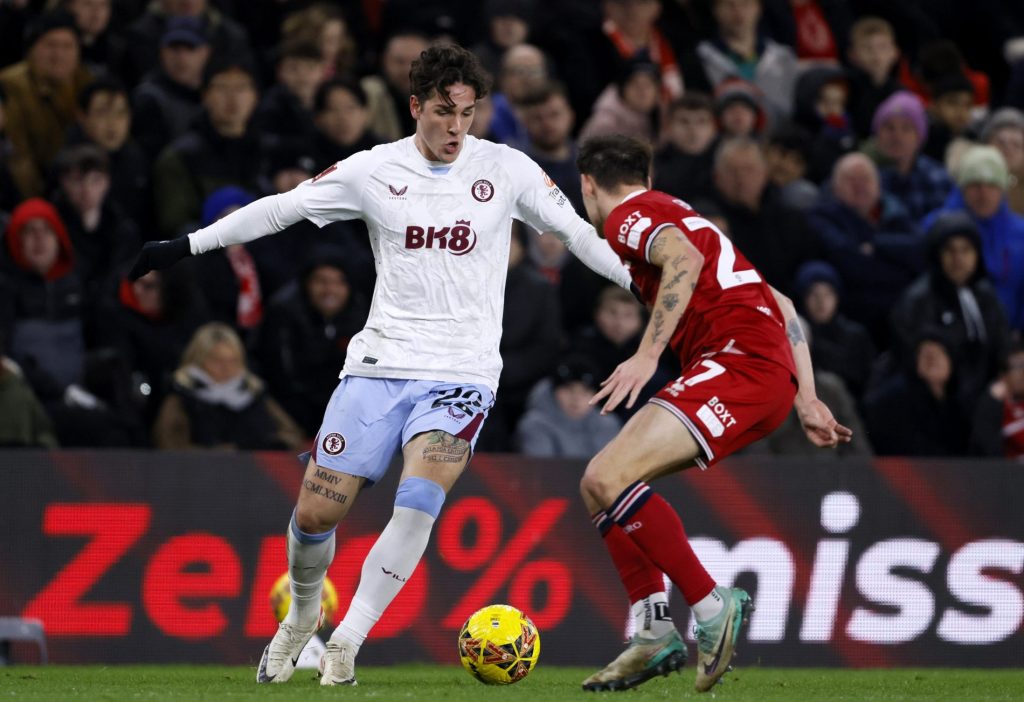 Nicolò Zaniolo, calciatore dell'Aston Villa