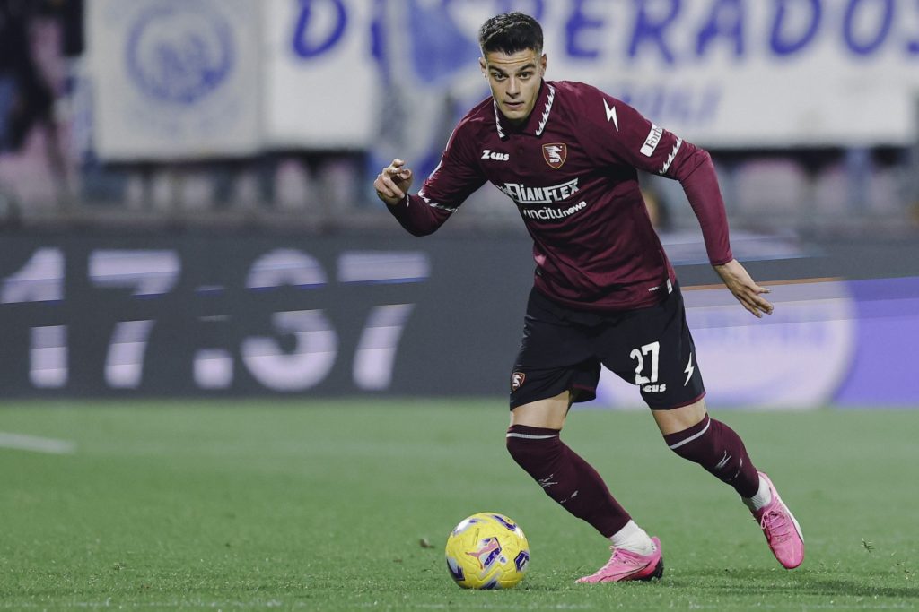 Niccolò Pierozzi, difensore della Salernitana in prestito dalla Fiorentina