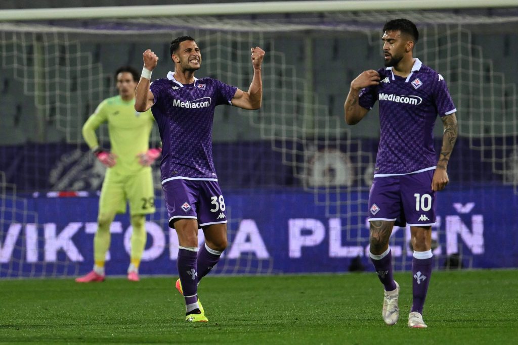 Mandragora e Nico Gonzalez durante Fiorentina-Atalanta