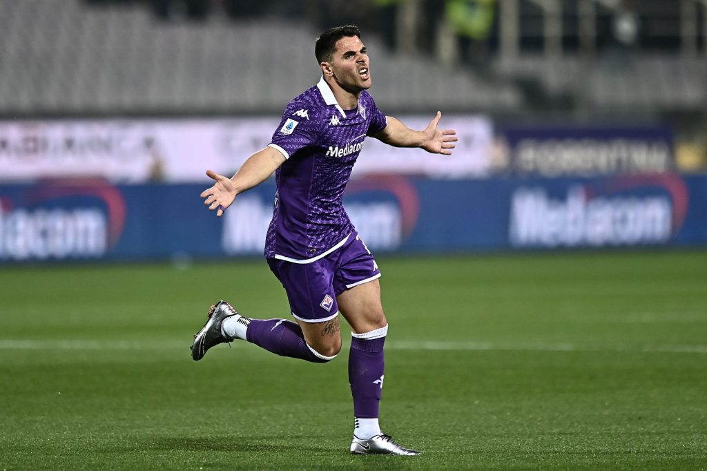 Riccardo Sottil, attaccante della Fiorentina.