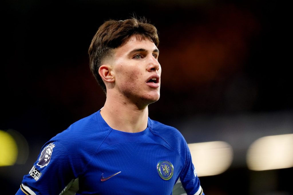 Cesare Casadei, giocatore del Chelsea