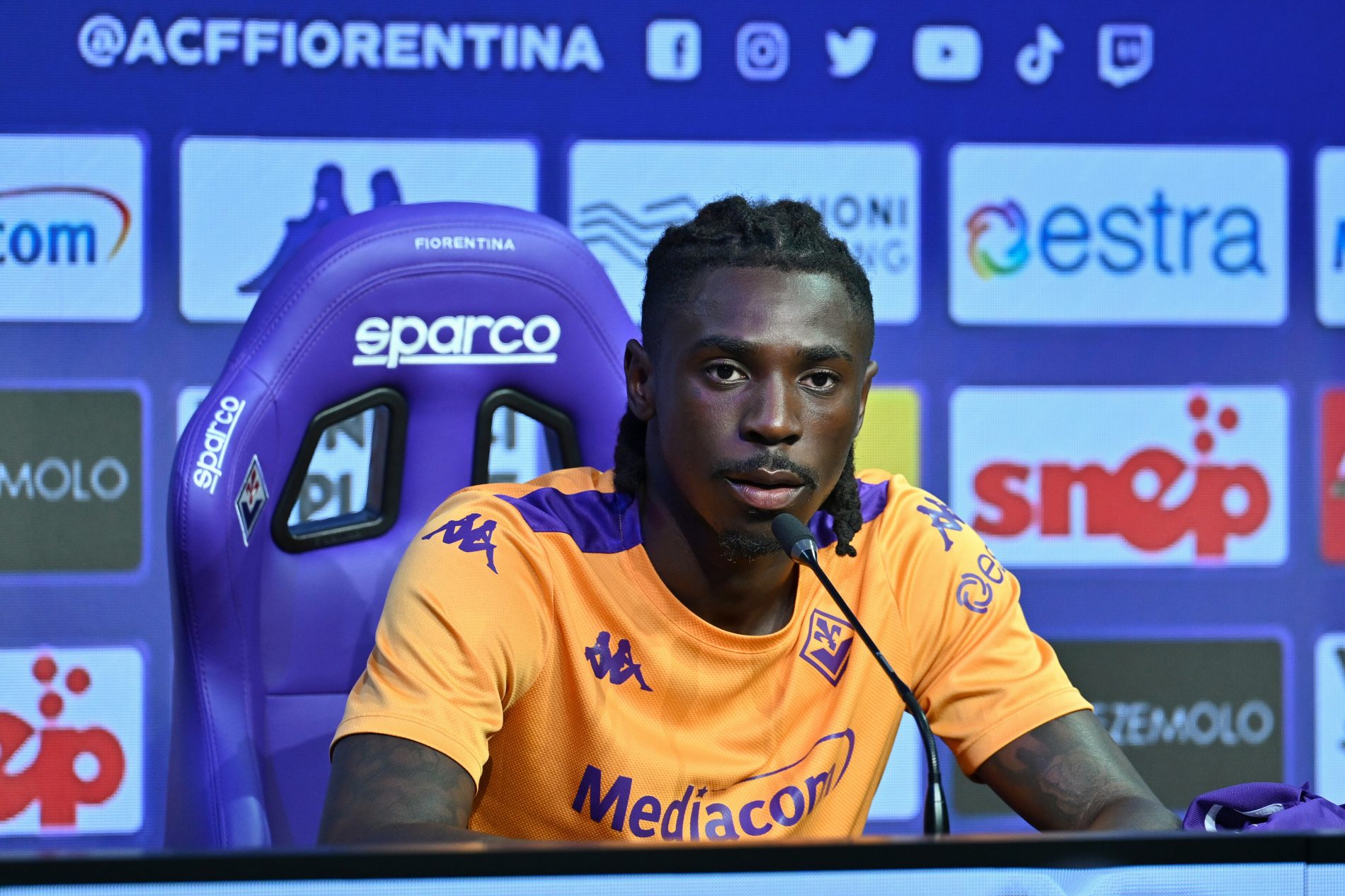 Moise Kean, attaccante della Fiorentina