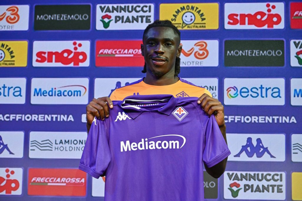 Moise Kean, attaccante della Fiorentina