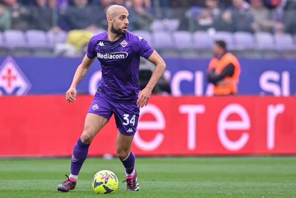 Sofyan Amrabat, giocatore della Fiorentina