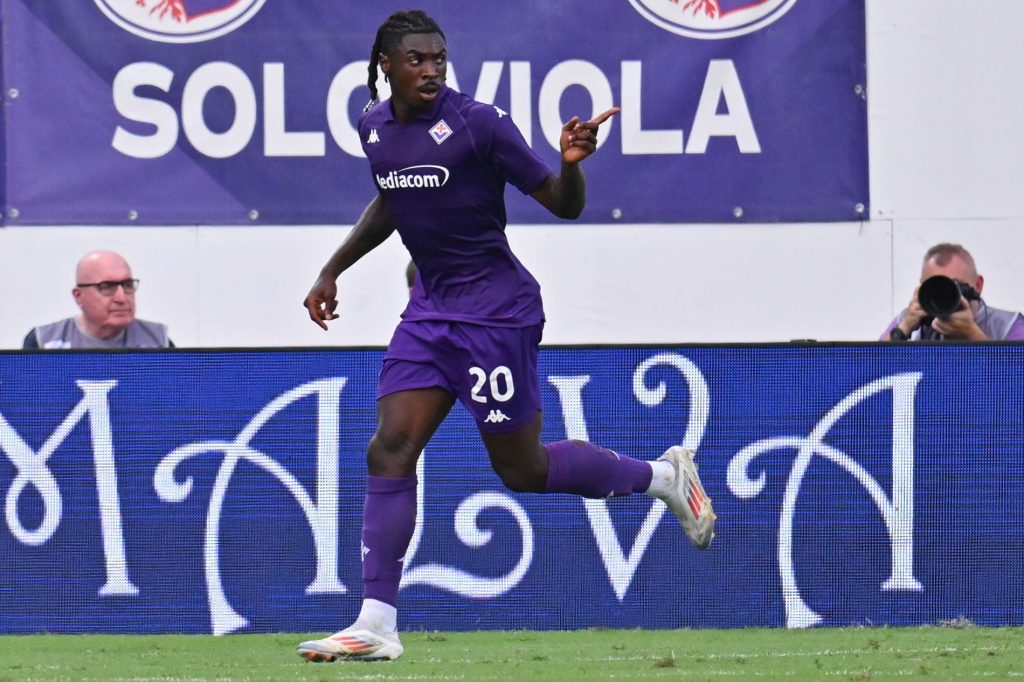 Moise Kean, attaccante della Fiorentina