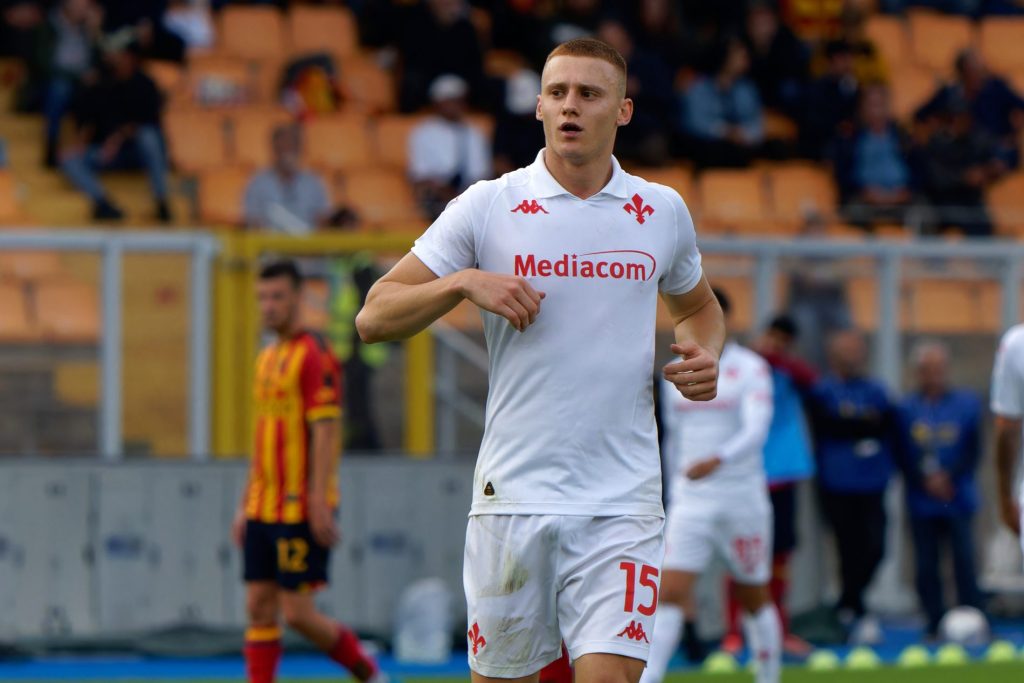 Pietro Comuzzo, difensore della Fiorentina
