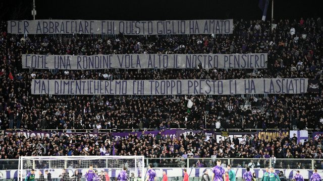 Mp Firenze 30/03/2024 - campionato di calcio serie A / Fiorentina-Milan / foto Matteo Papini/Image Sport
nella foto: striscione tifosi Fiorentina fiorentina-milan